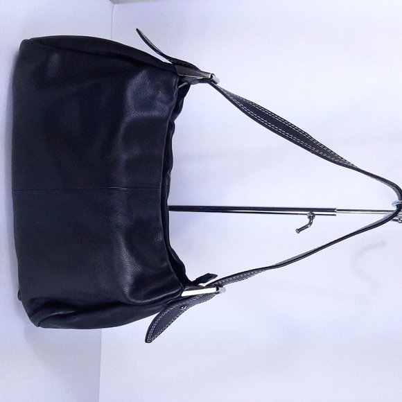 Dilaks Collection Leather Black HandBag Shoulder S - Picture 2 of 9